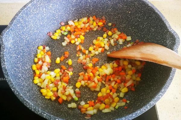 培根时蔬焗饭的做法图解5