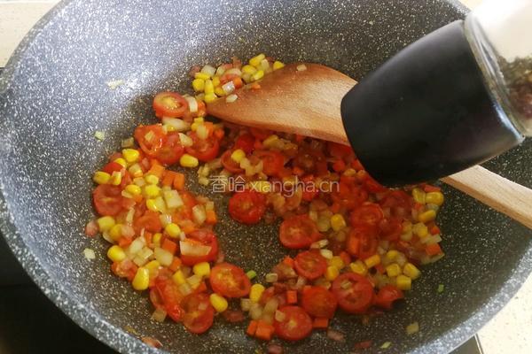 培根时蔬焗饭的做法图解7