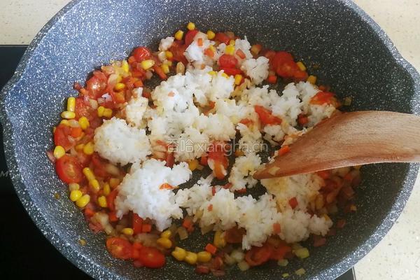培根时蔬焗饭的做法图解8
