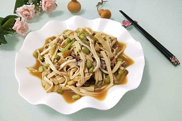 肉酱炒百叶丝的做法图解9