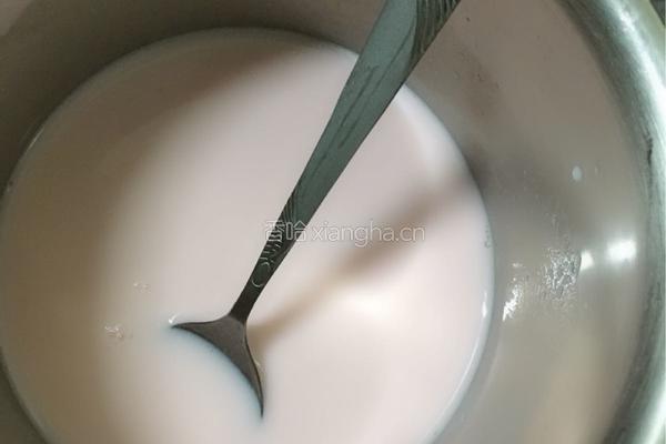蜜桃布丁的做法图解3