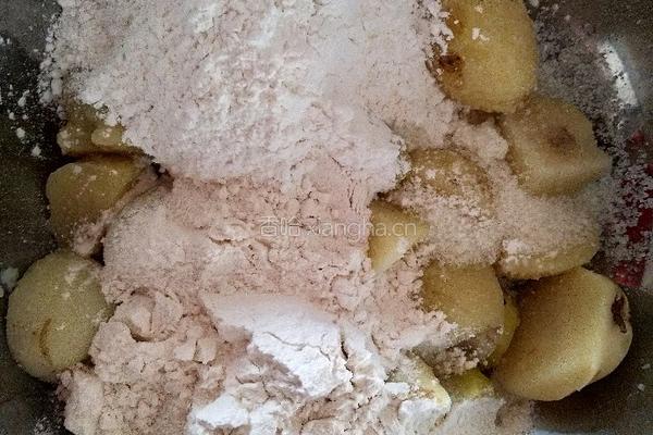 土豆豆沙饼的做法图解4