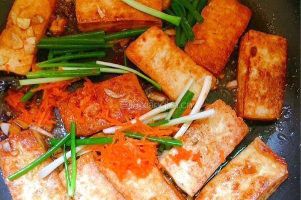 椒盐干煎豆腐的做法图解6