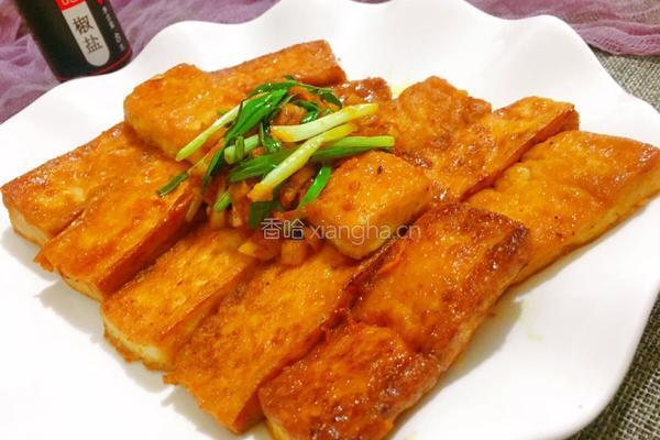 椒盐干煎豆腐的做法图解8