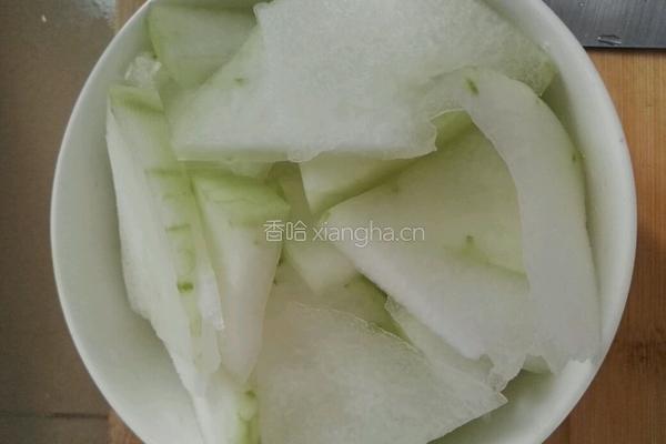 素炒冬瓜片的做法图解1