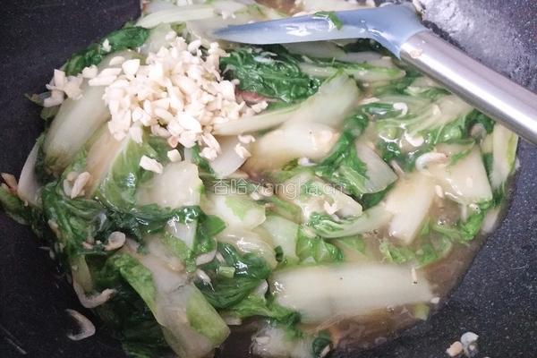 快菜炒海米的做法图解6
