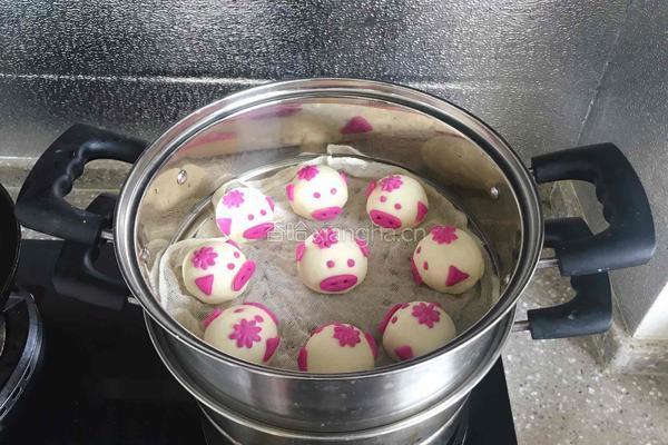 小猪奶黄包的做法图解23