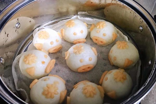 小猪奶黄包的做法图解24