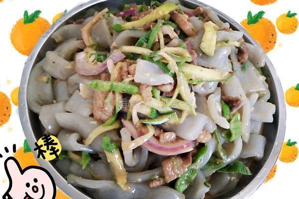 家常炒肉拉皮的做法图解5