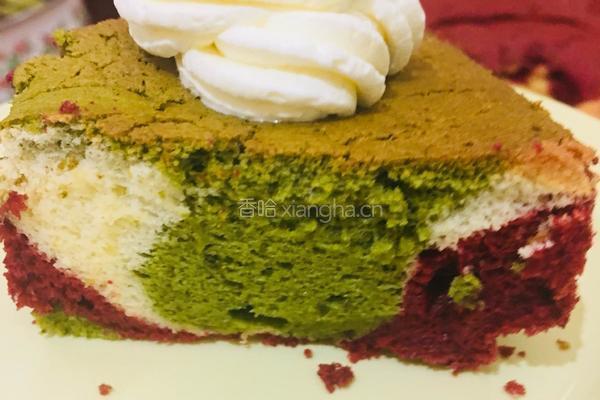 三色戚风蛋糕的做法图解16