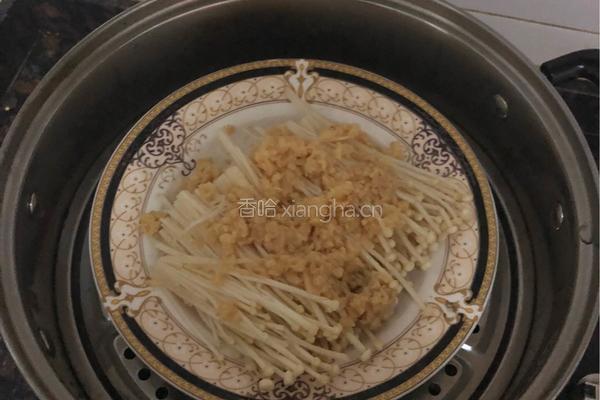 蒜泥金针菇的做法图解3