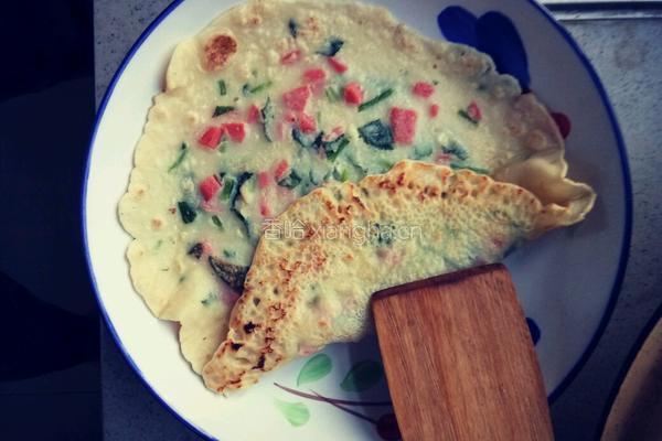 鸡蛋菠菜火腿饼的做法图解7