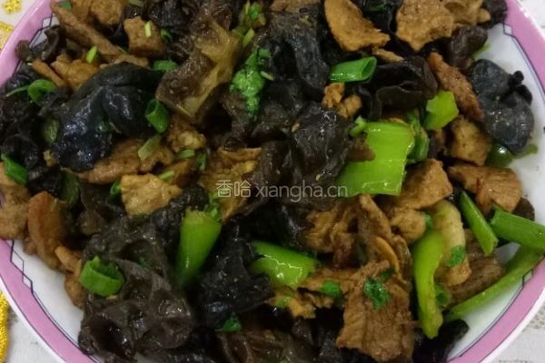 肉炒木耳的做法图解4