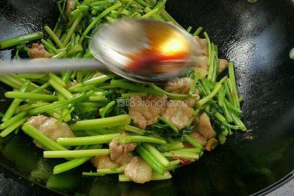 家常芹菜炒肉的做法图解4