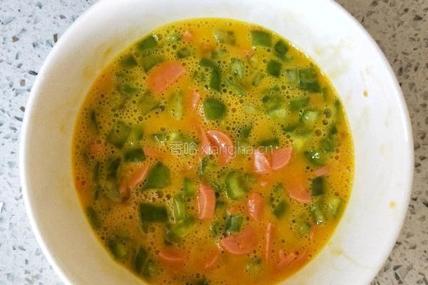 火腿鸡蛋饼的做法图解4