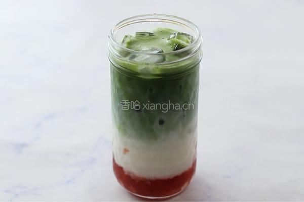 抹茶莓果冰饮的做法图解8