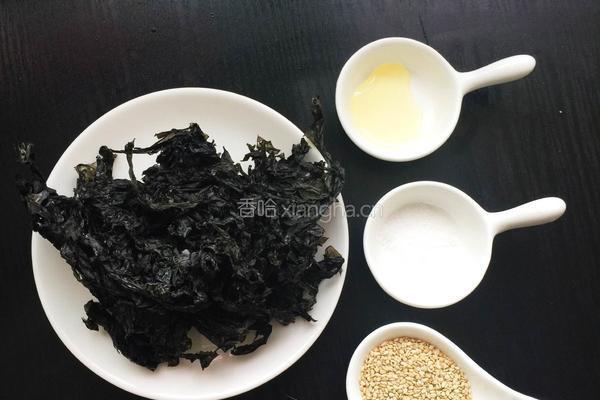 10分钟自制美味零食芝麻海苔的做法图解1