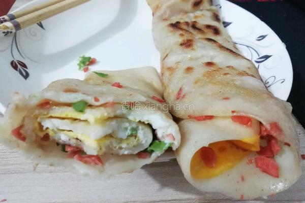鸡蛋火腿煎饼的做法图解7