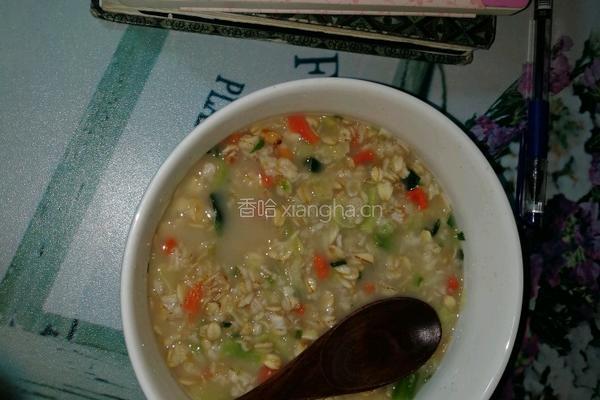 宿舍蔬菜燕麦粥的做法图解5
