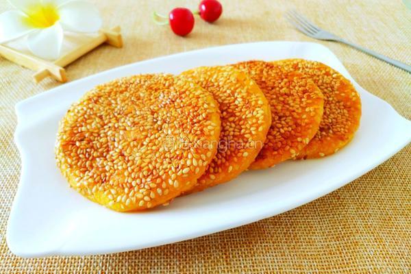 芝麻南瓜饼的做法图解15