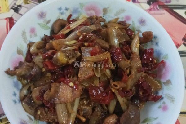酸藠头炒鸡杂的做法图解11
