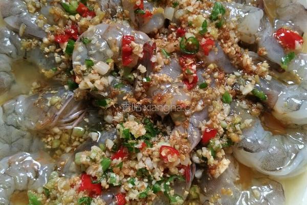 蒜蓉蒸虾的做法图解5