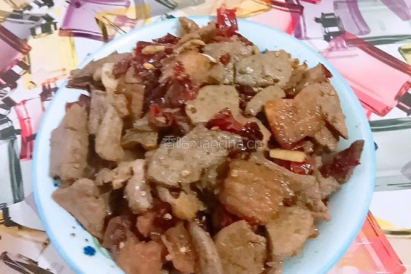 五花肉炒猪肝