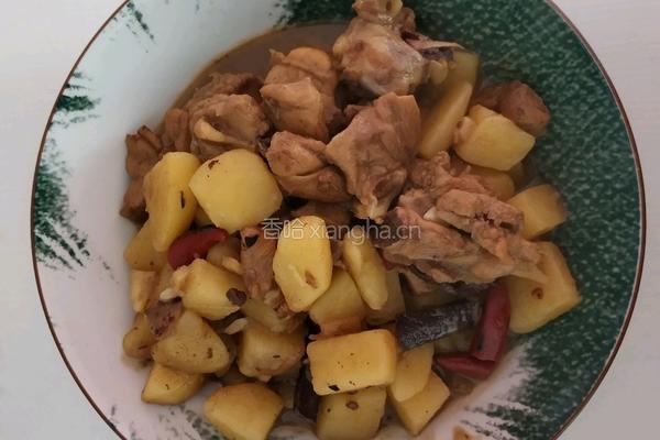 土豆炖鸡腿的做法图解3