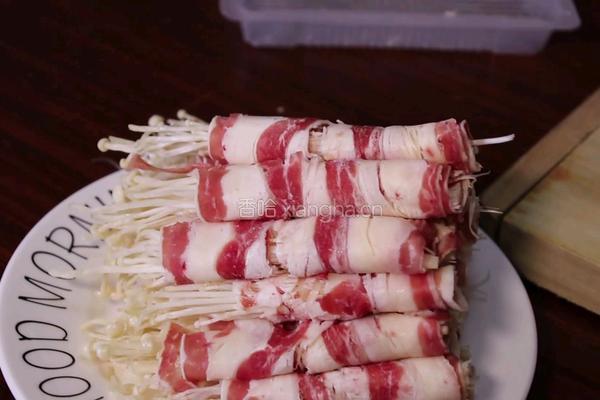 肥牛金针菇的做法图解3