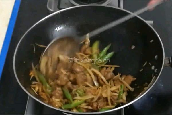姜爆鸭的做法图解6