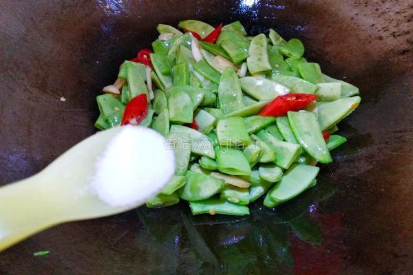 辣炒扁豆的做法图解8
