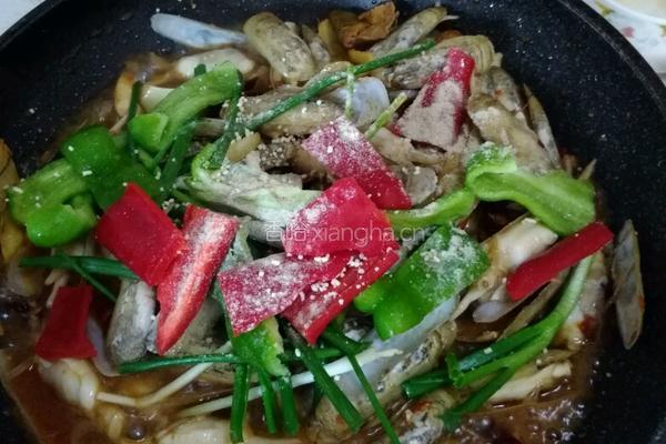 香辣咖喱蛏子的做法图解8