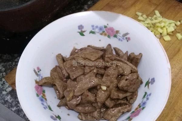 猪肝面的做法图解5
