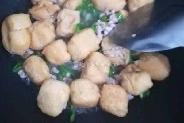 油豆腐炒肉末的做法图解5