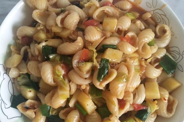 炒麻食