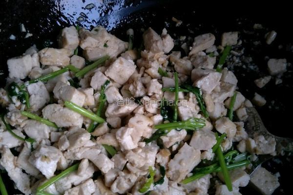 碎炒豆腐的做法图解3
