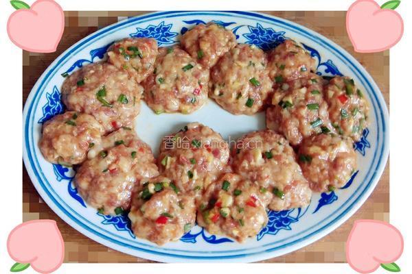 葱末肉丸蒸蛋的做法图解12