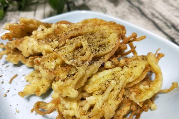 椒盐金针菇的做法图解6