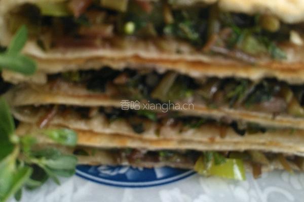 香辣苋菜饼的做法图解7