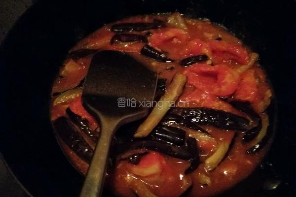 西红柿炒茄子的做法图解9