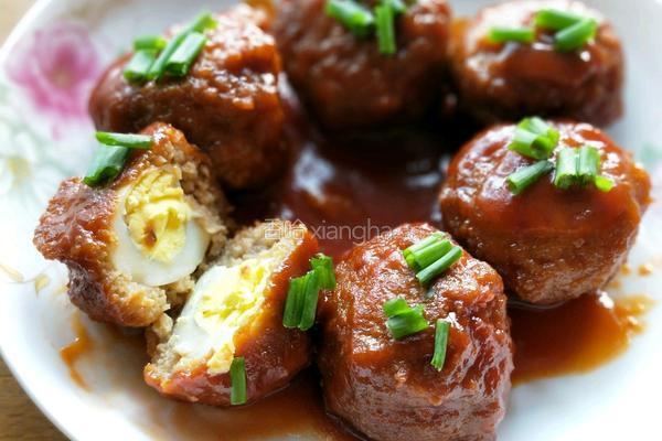 茄汁肉丸包鹌鹑蛋的做法图解8