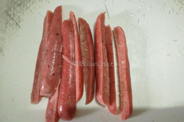 煎饼包热狗的做法图解3