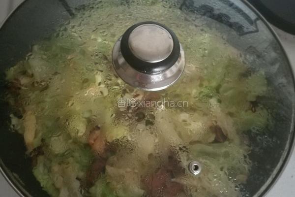 莲花白炒肉的做法图解5