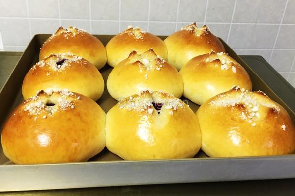 奶香蓝莓餐包的做法图解23