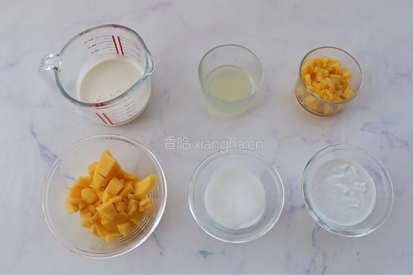 椰芒冰淇淋的做法图解1