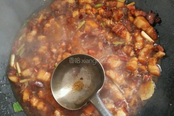 菠萝红烧肉的做法图解4