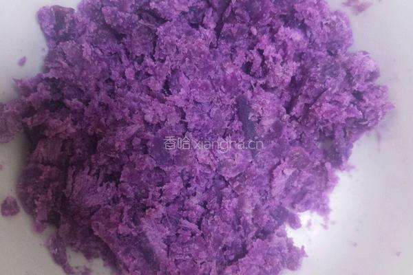 宝宝紫薯香蕉卷的做法图解1