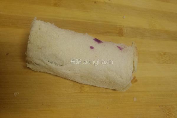 宝宝紫薯香蕉卷的做法图解6