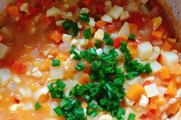 番茄鸡肉芝士煸饭的做法图解14