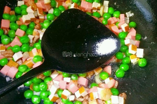 豌豆炒豆干的做法图解9